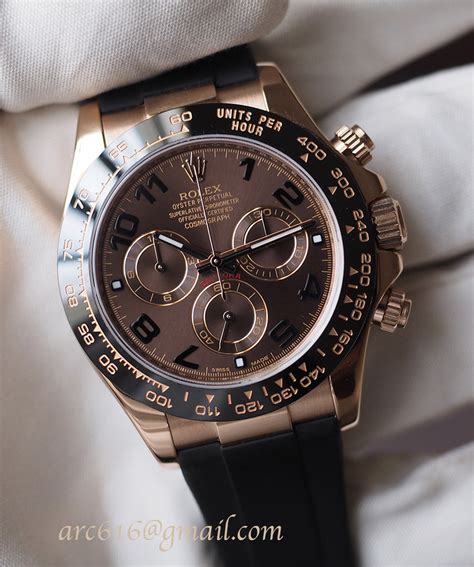 rolex daytona chocolate rubber strap|rolex rubber strap for sale.